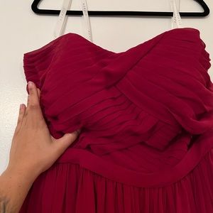 Azazie burgundy bridesmaids dress